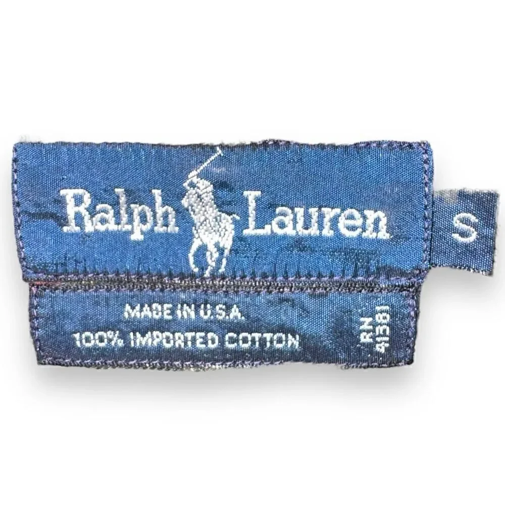 70s Polo Ralph Lauren Made in USA Flannel Button Down Shirt S